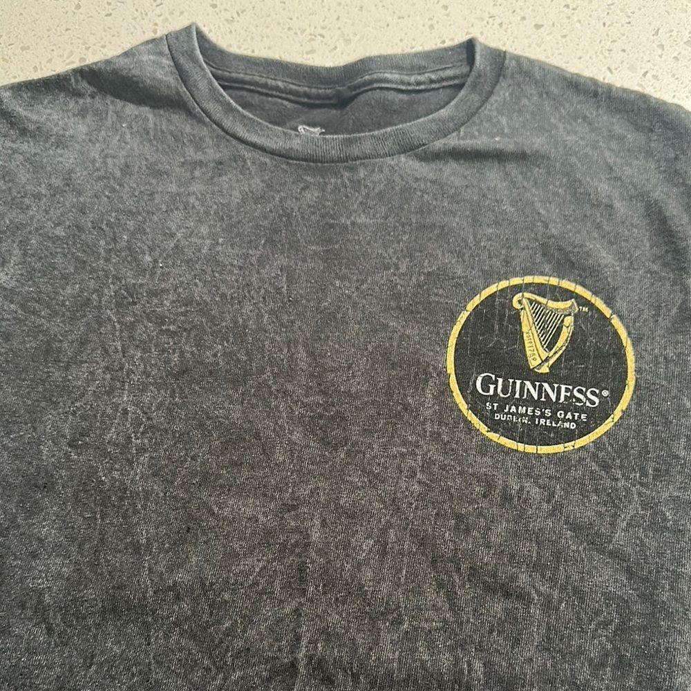 Guinness Black Tee with‎ Yellow Emblem